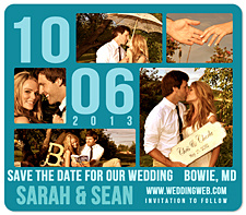"Bold Love" Save the Date Magnet